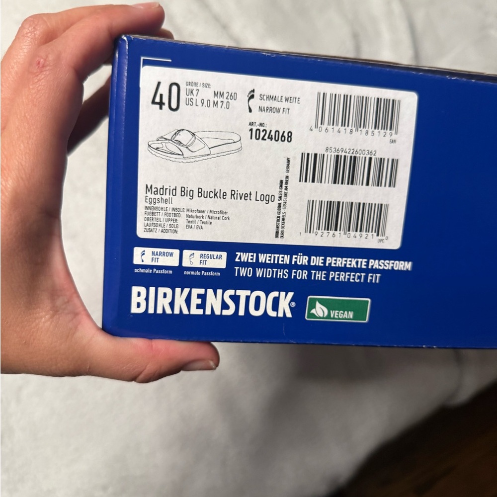 Birkenstock Madrid Big Buckle Sandals - Eggshell